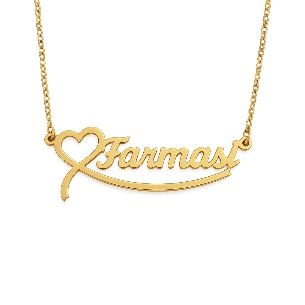 gold Farmasi necklace with delicate chain