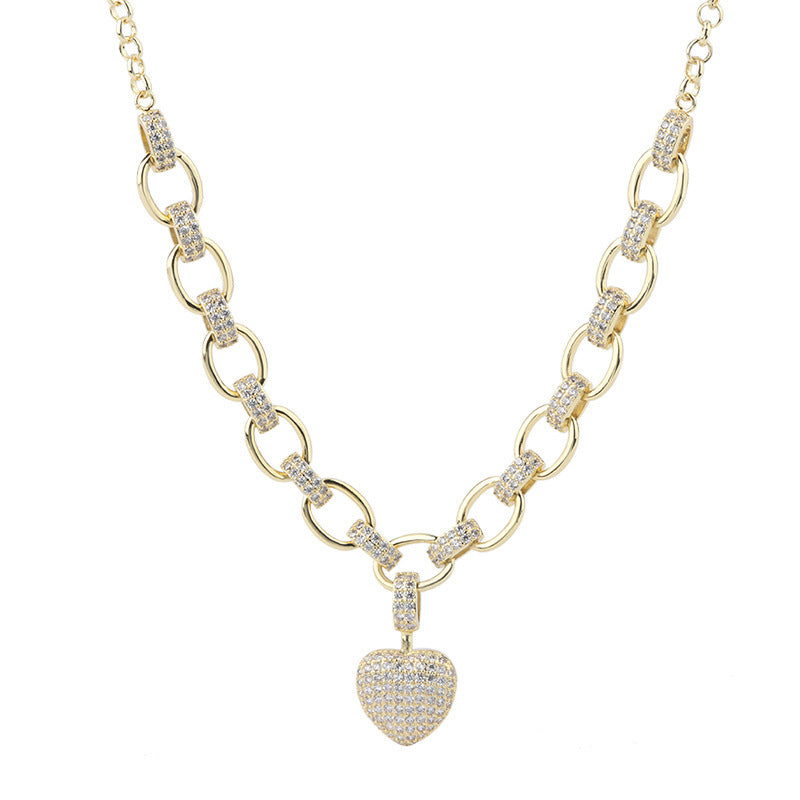 Heart-Shaped Necklace, Bracelet  and Set