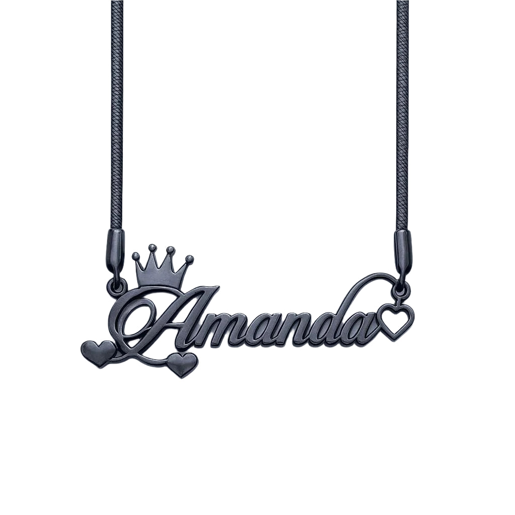 "Amanda" in script font