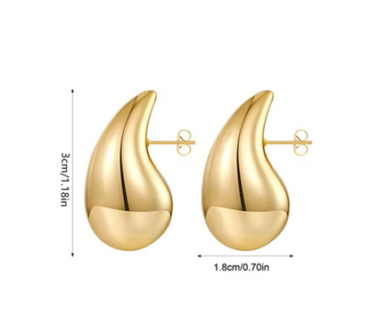 Teardrop Stud Earrings for Women