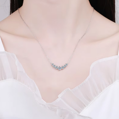 Moissanite Necklace for Woman Fine Jewely with Certificates.