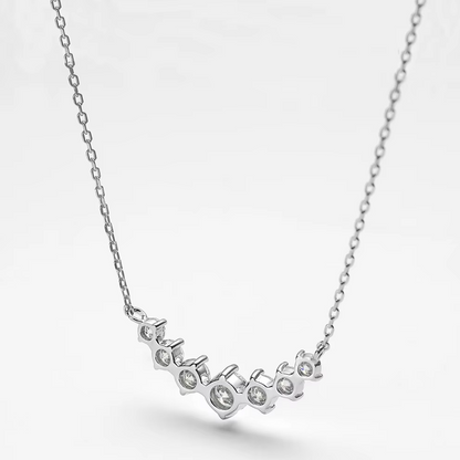 Moissanite Necklace for Woman Fine Jewely with Certificates.