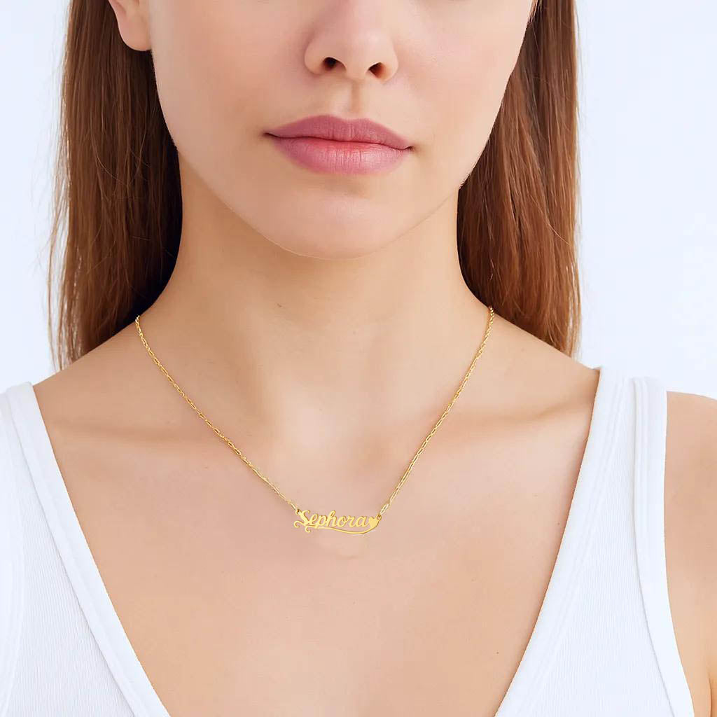 Whispered Elegance Necklace Personalized  model