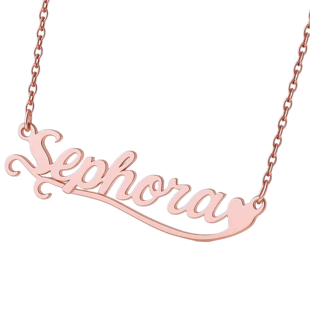 Whispered Elegance Necklace Personalized  rose gold