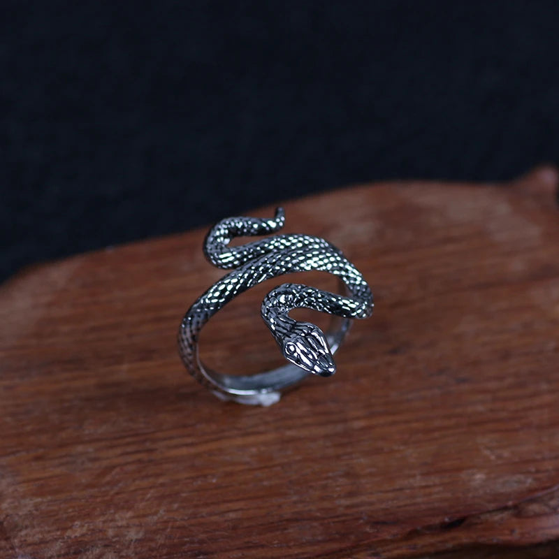 Retro Snake Ring Adjustable Opening