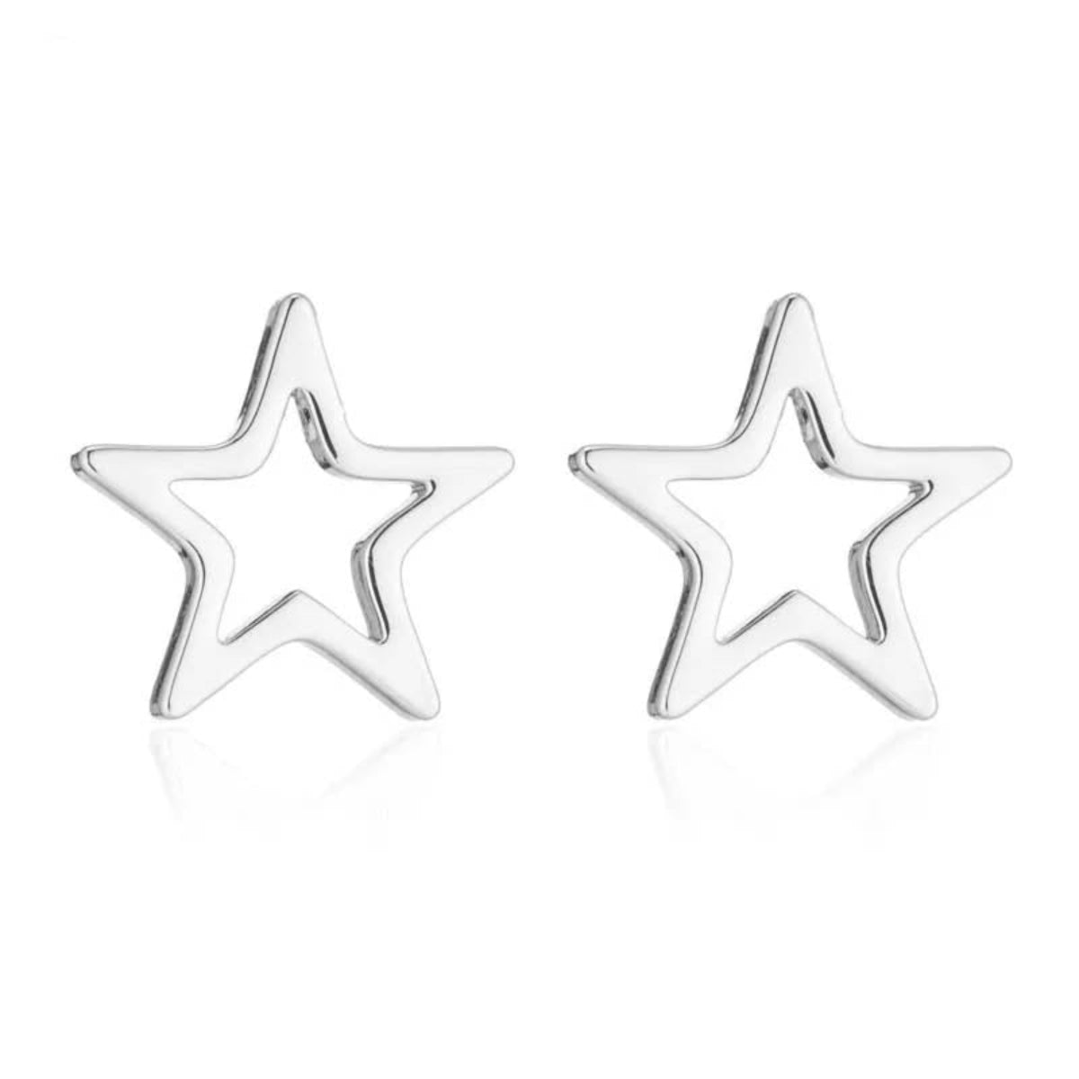 Gift packaging of gold and silver star necklace set