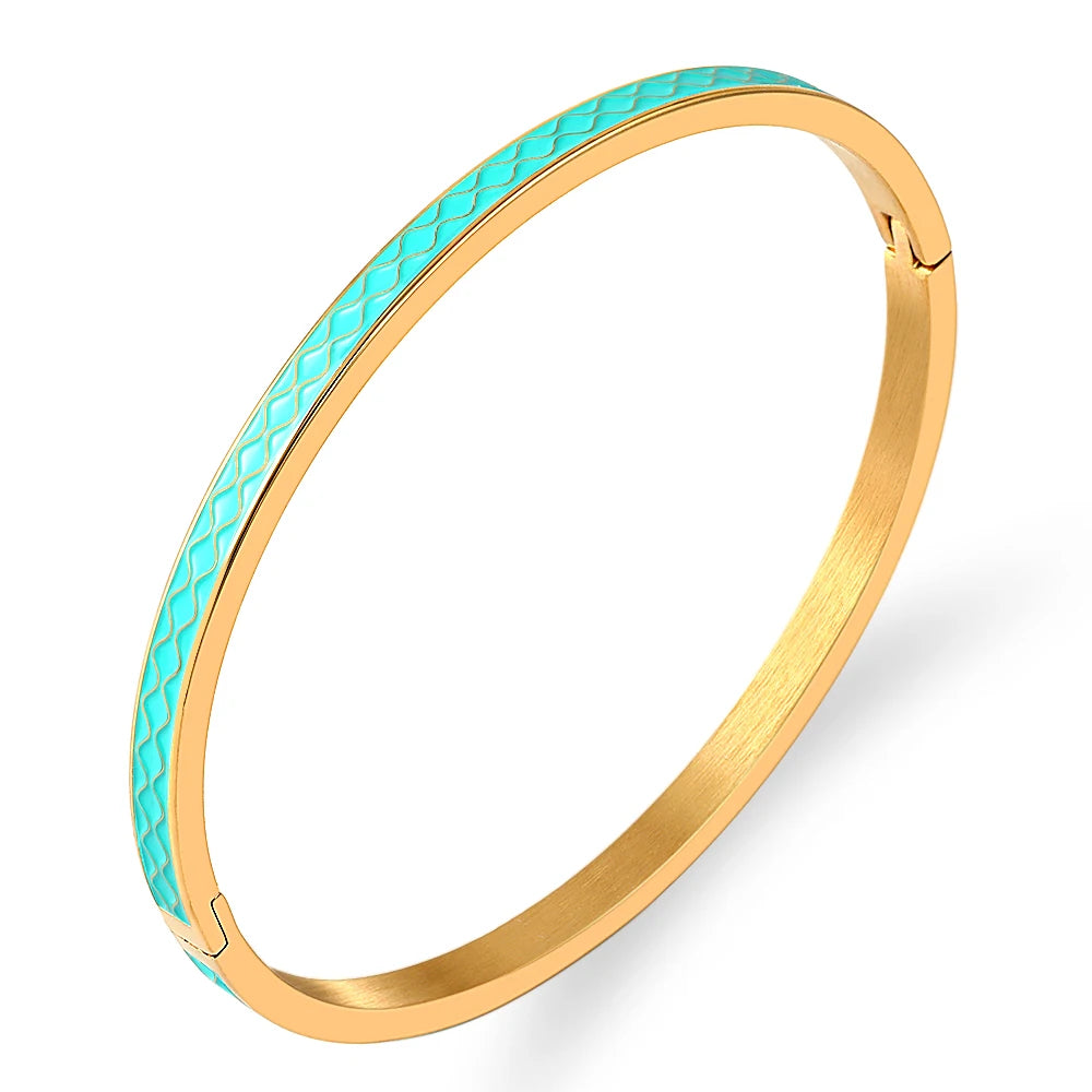 Azure Whisper Bangle