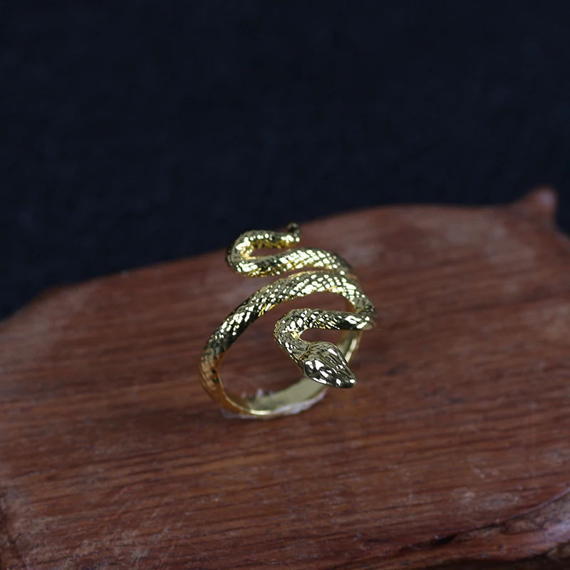 Retro Snake Ring Adjustable Opening