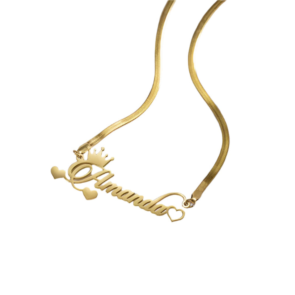 "Amanda" in script font
