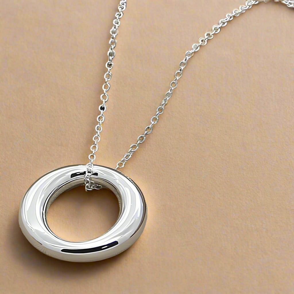 Minimalist jewelry design in sterling silver.