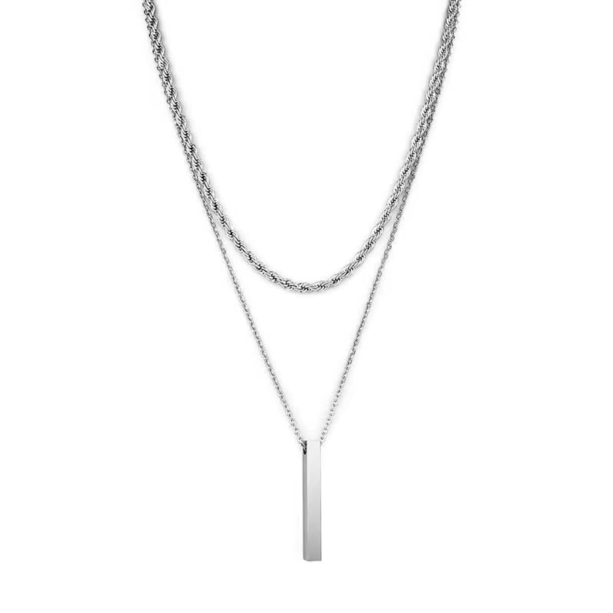 Vertical Bar Necklaces for Men.