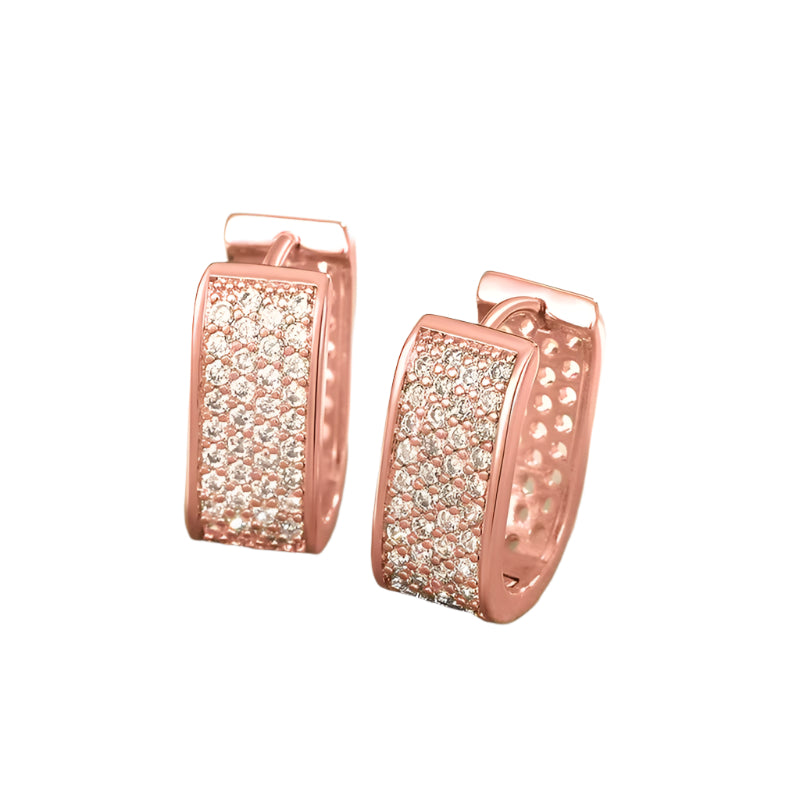 Fashion Hoop Earrings for Women Hot Jewelry Rose Gold