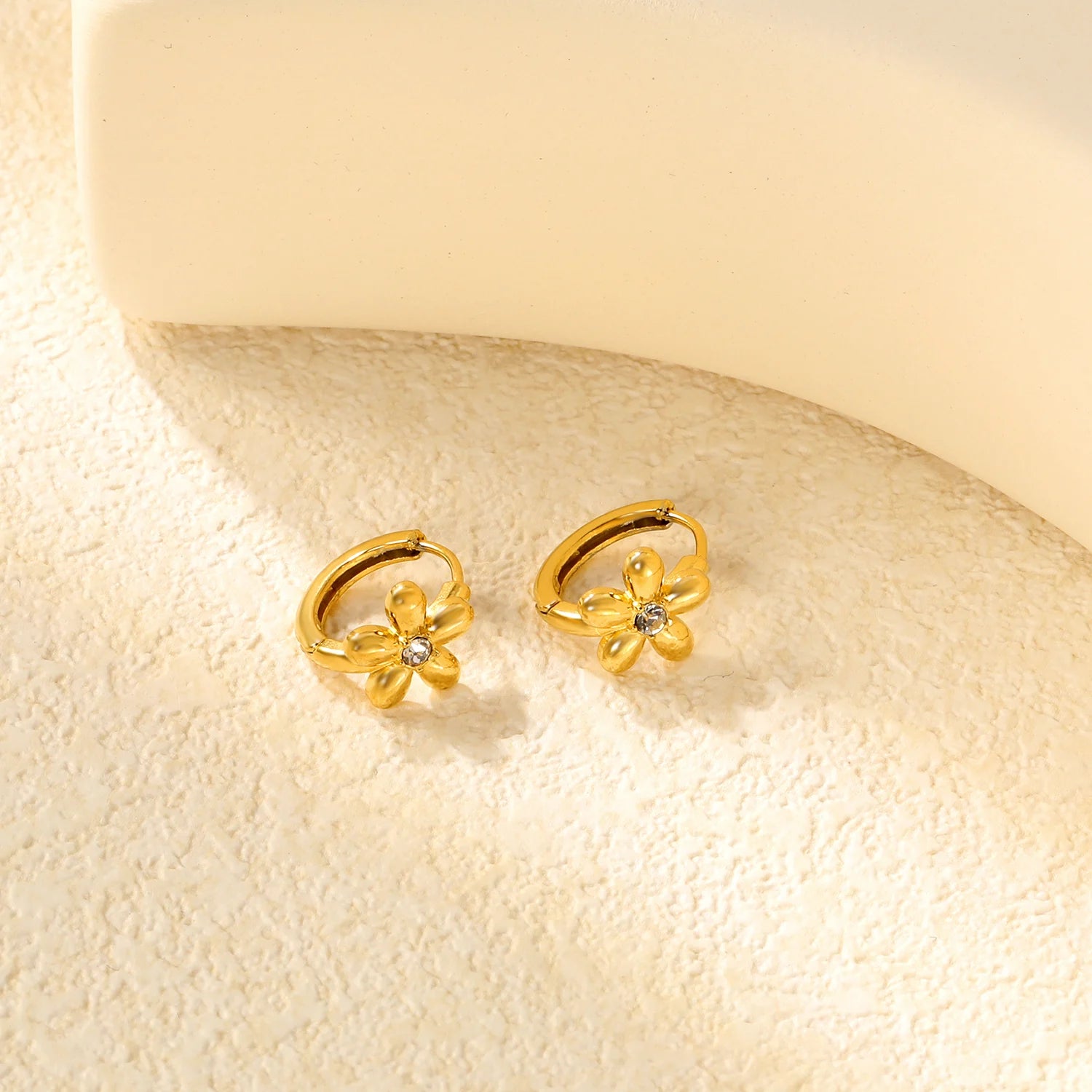 Daisy Crystal Mini Hoops