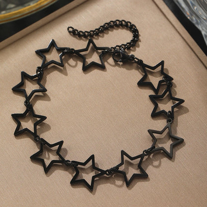 Bracelets Hollow Star Shape Chain Fashion Goddess Jewelry.