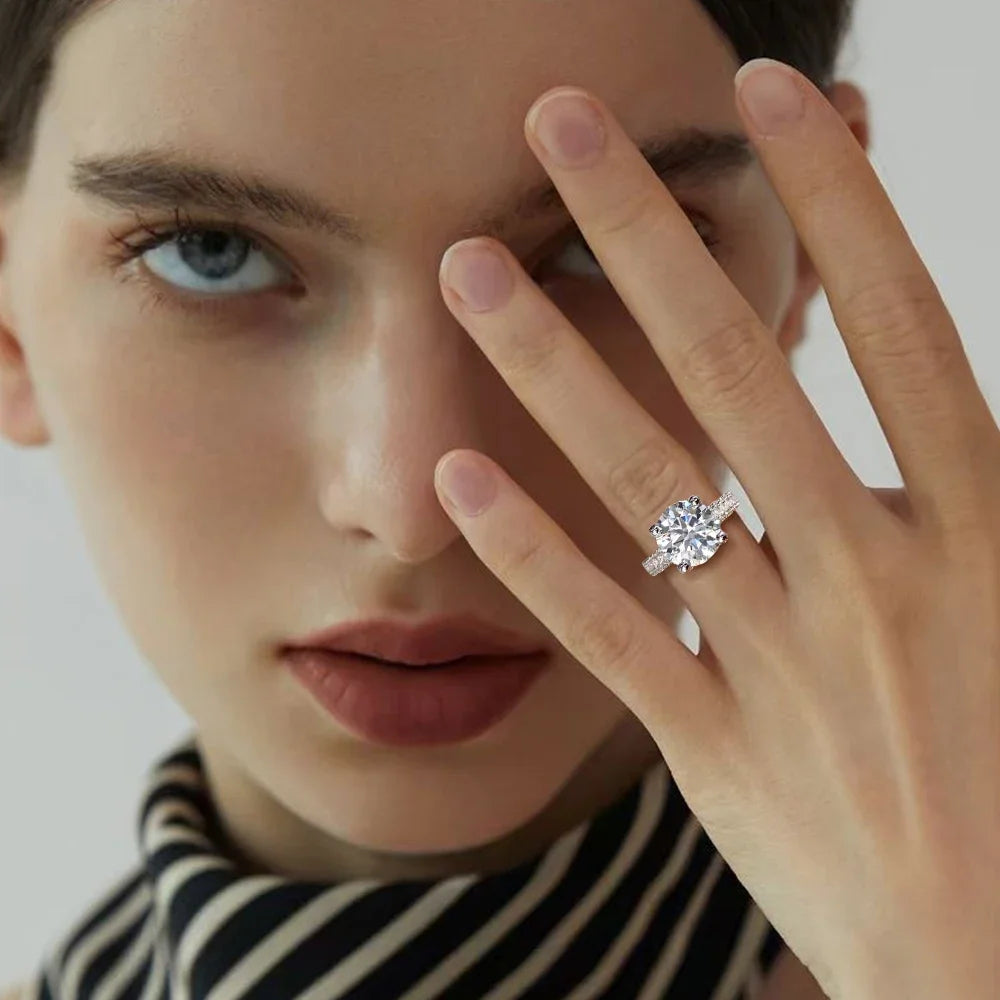 Close-up of sterling silver ring showcasing detailed craftsmanship.