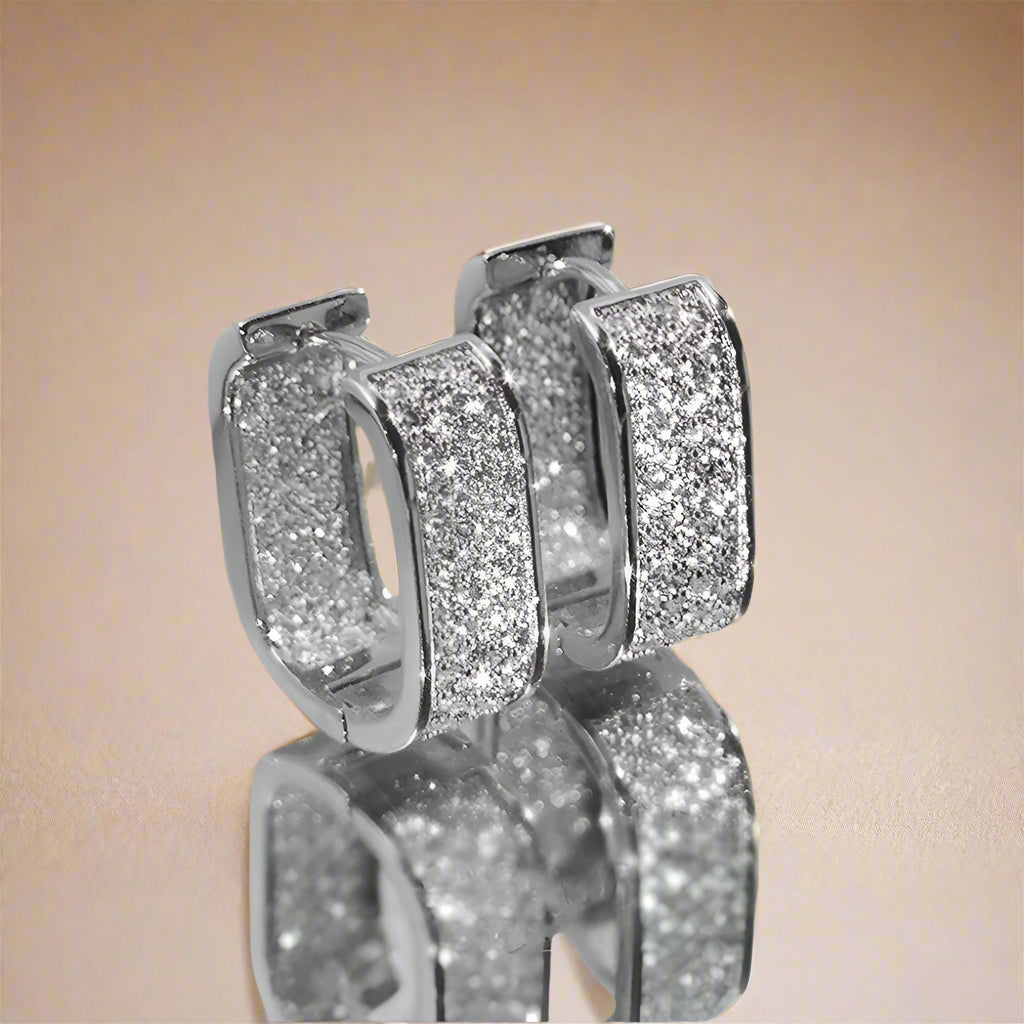 Fashion Hoop Earrings for Women Hot Jewelry Silver