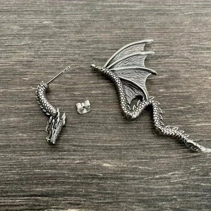 Detachable Dragon Stud Earrings