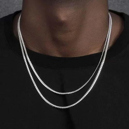 3mm  Cuban Chain Necklace Men