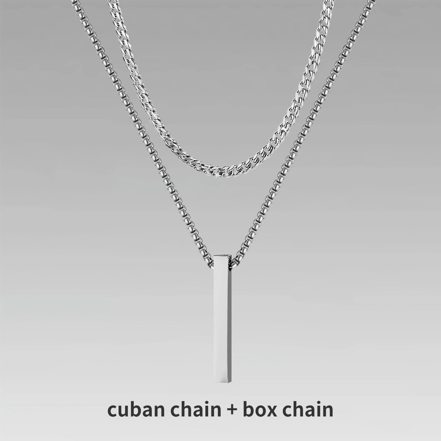 Vertical Bar Necklaces for Men