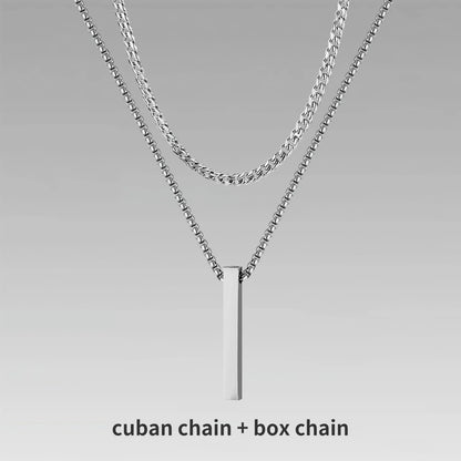 Vertical Bar Necklaces for Men