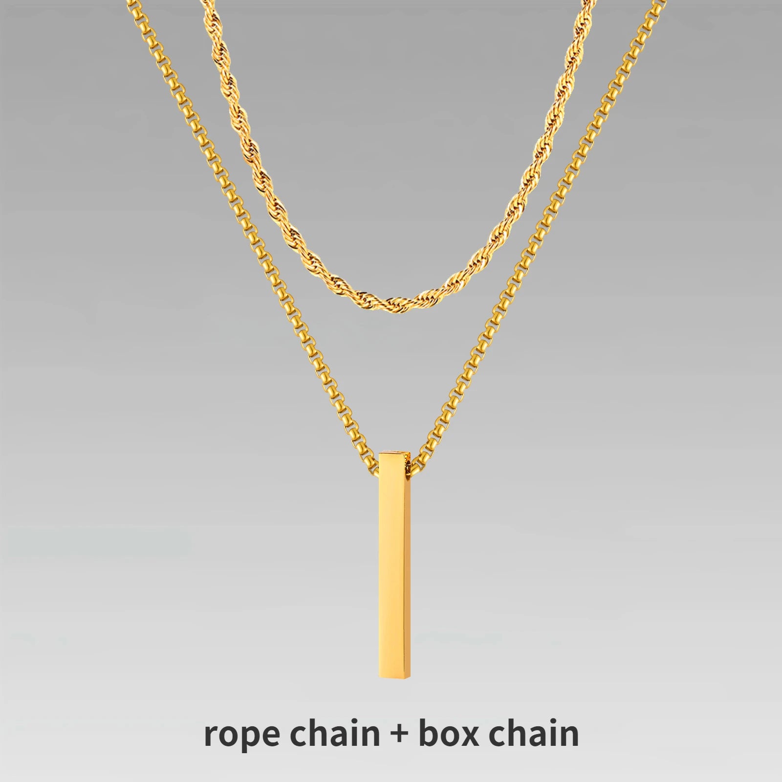 Vertical Bar Necklaces for Men.