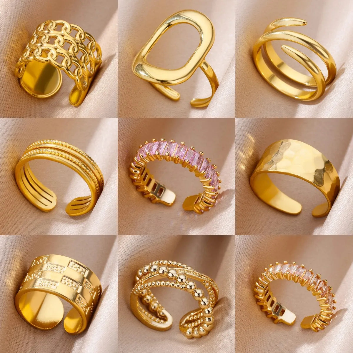 Rings for Women – Luxury, Classic, Never Fade, Aesthetic Rock Jewelry Gift.