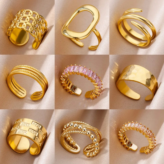 Rings for Women – Luxury, Classic, Never Fade, Aesthetic Rock Jewelry Gift.