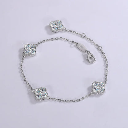 Moissanite Bracelet Сlover