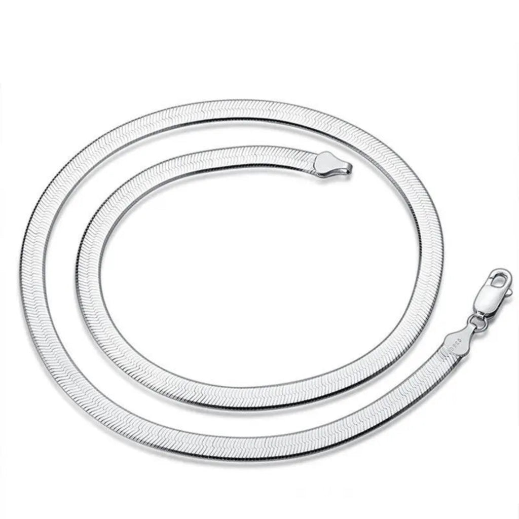 YANNEY New 925 sterling silver 20/45/50/55/60cm Blade Chain.