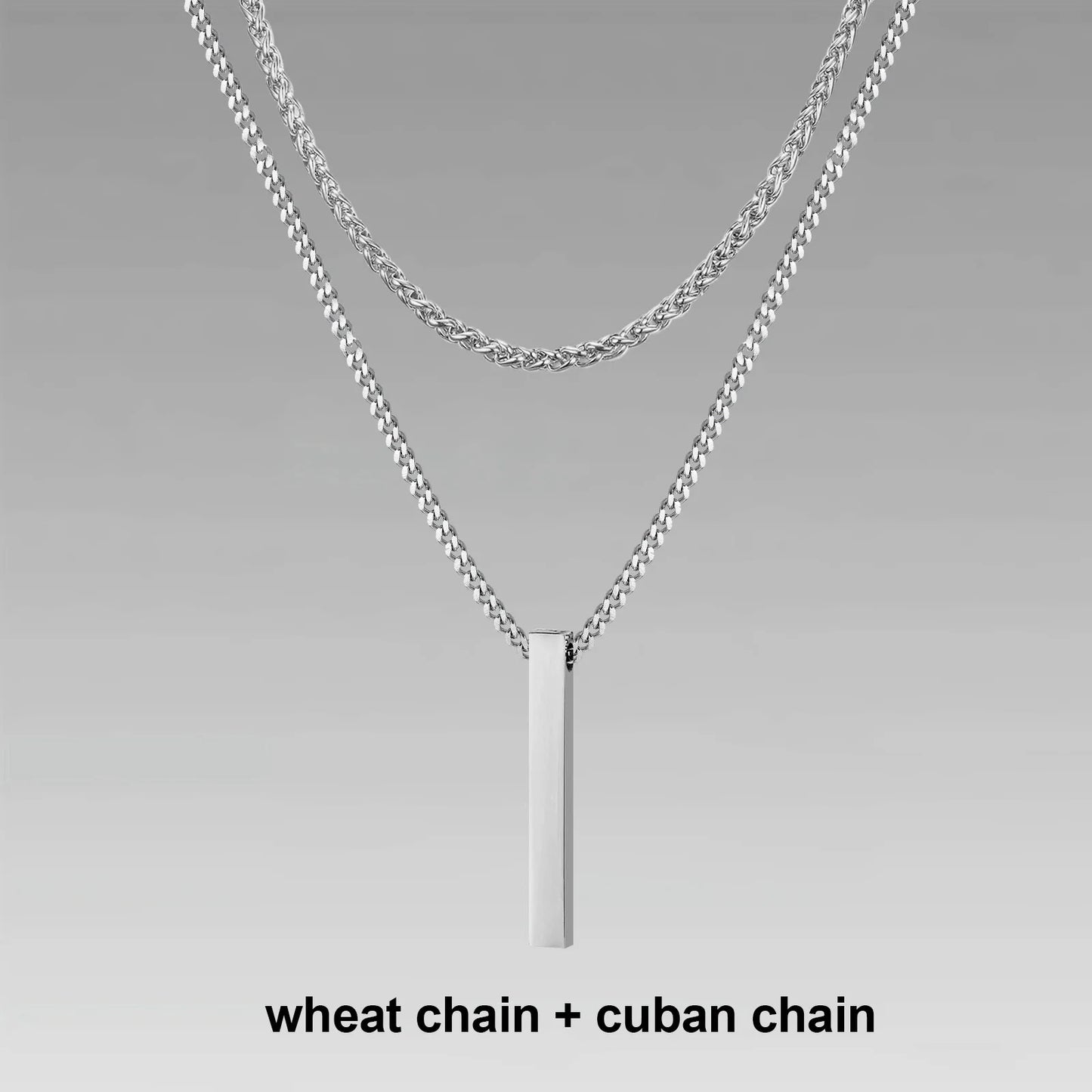 Vertical Bar Necklaces for Men