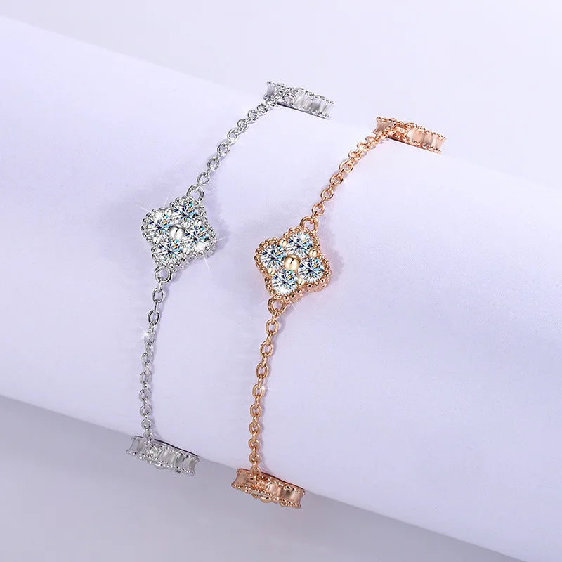 Moissanite Bracelet Сlover