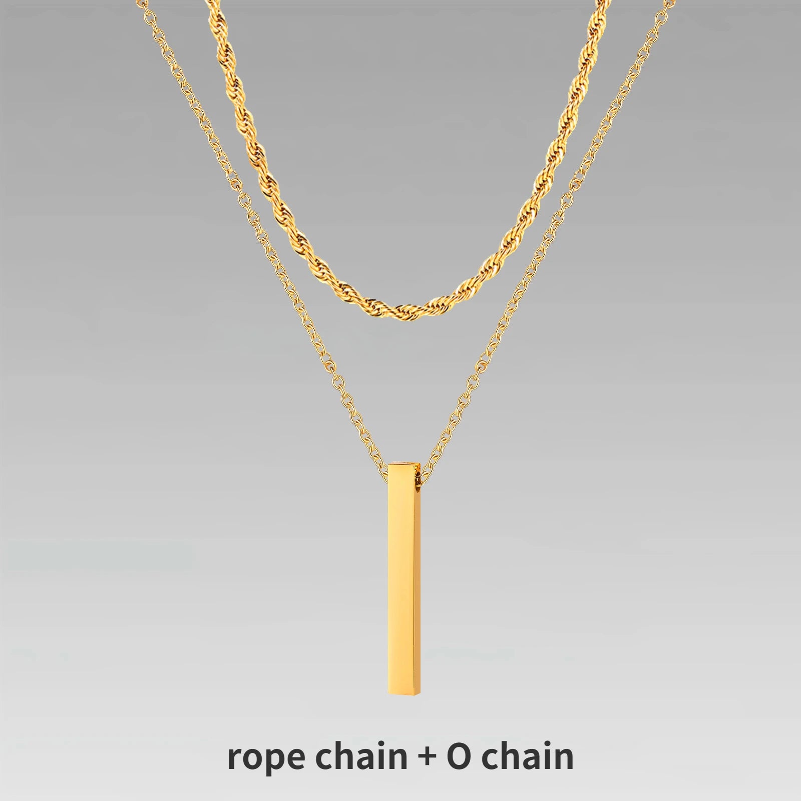 Vertical Bar Necklaces for Men.
