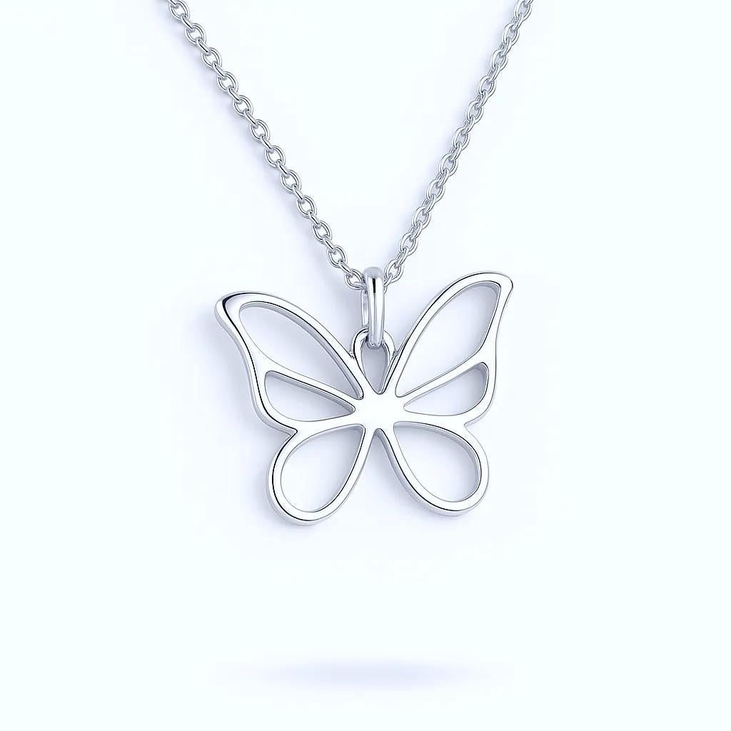  Close-up of butterfly pendant showcasing detailed craftsmanship