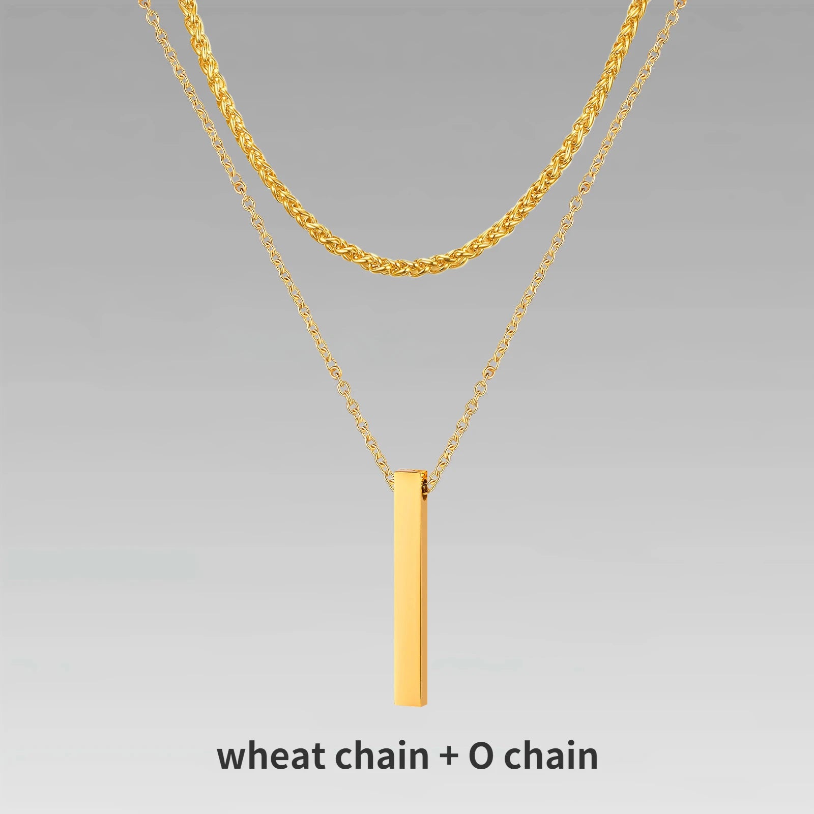 Vertical Bar Necklaces for Men.