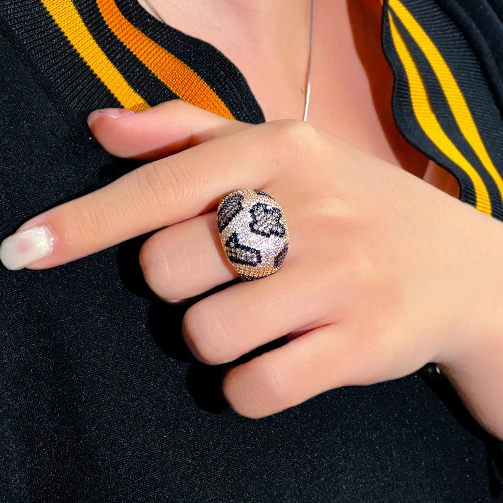 Leopard Print Rings.