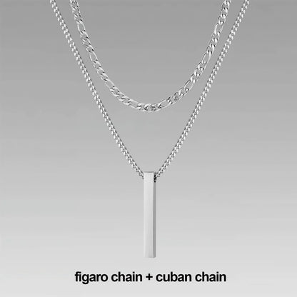 Vertical Bar Necklaces for Men