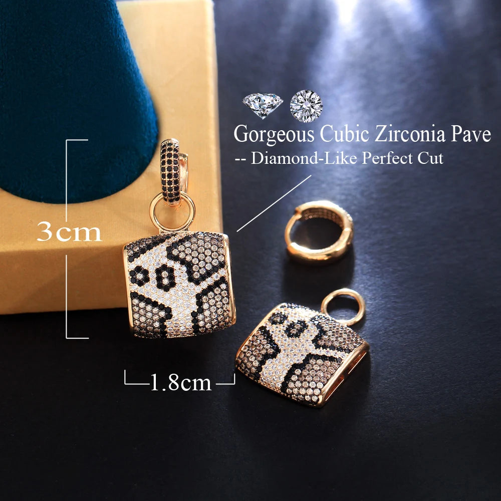 Luxury Multicolor Cubic Zirconia Leopard.