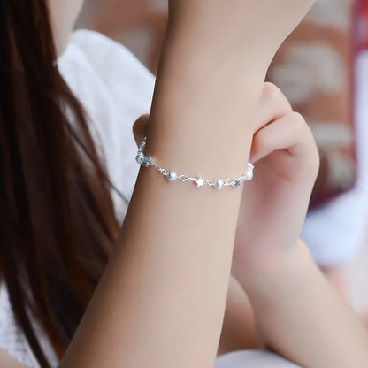 Trendy fashion stars bracelet with luxury fine jewelry design