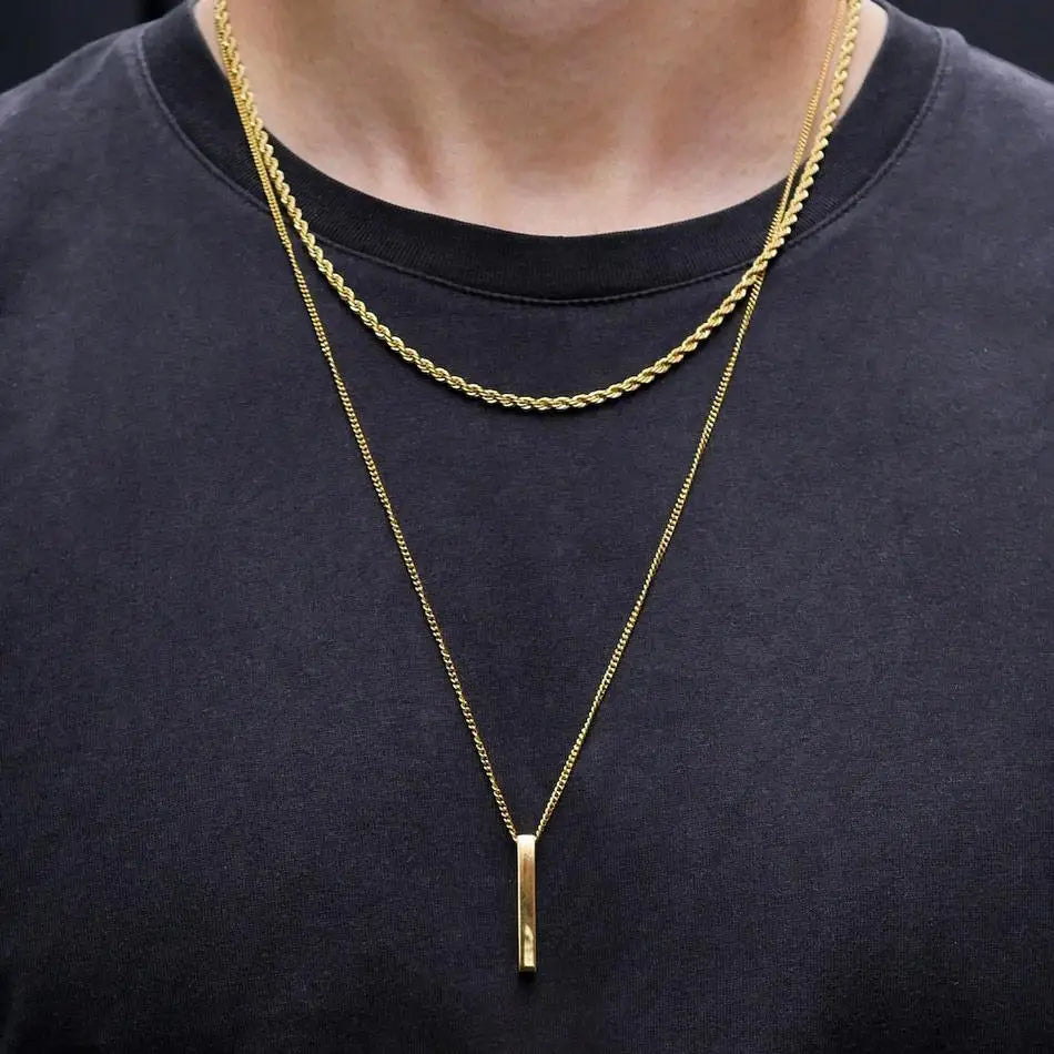 Vertical Bar Necklaces for Men