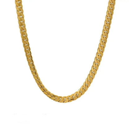 Hot luxury 17-23 in gold  0.2 in sideways chain Necklaces