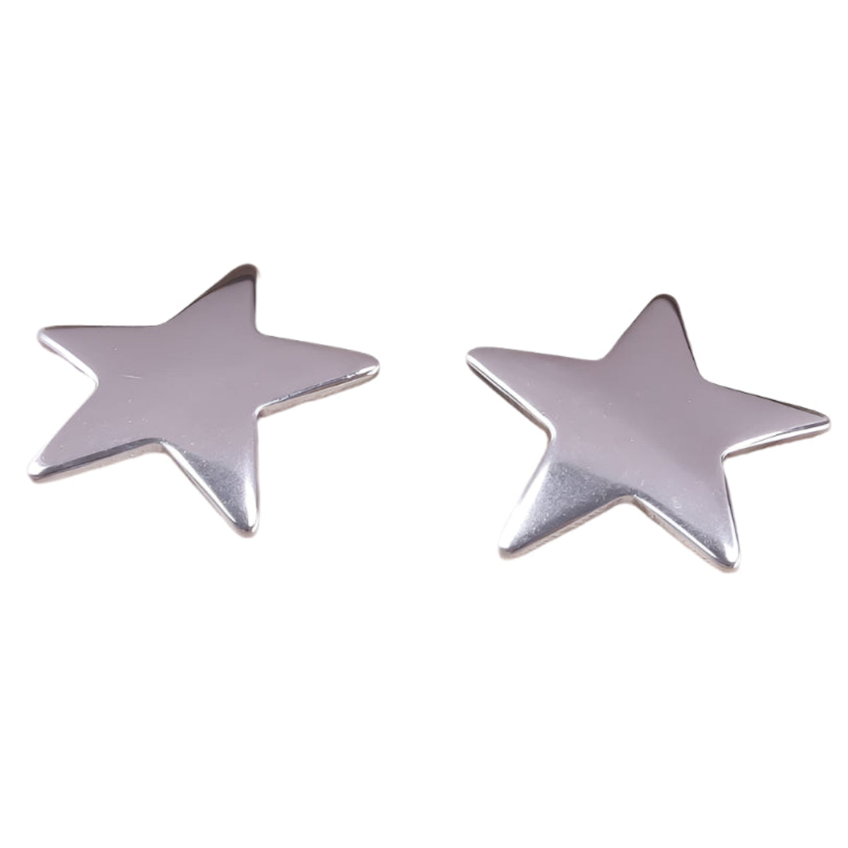star stainless steel stud earrings in colorful and gold tones, unisex design