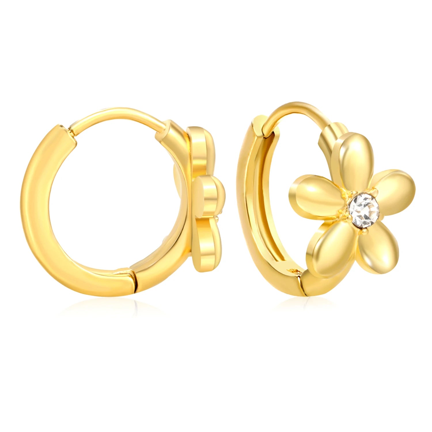 Daisy Crystal Mini Hoops