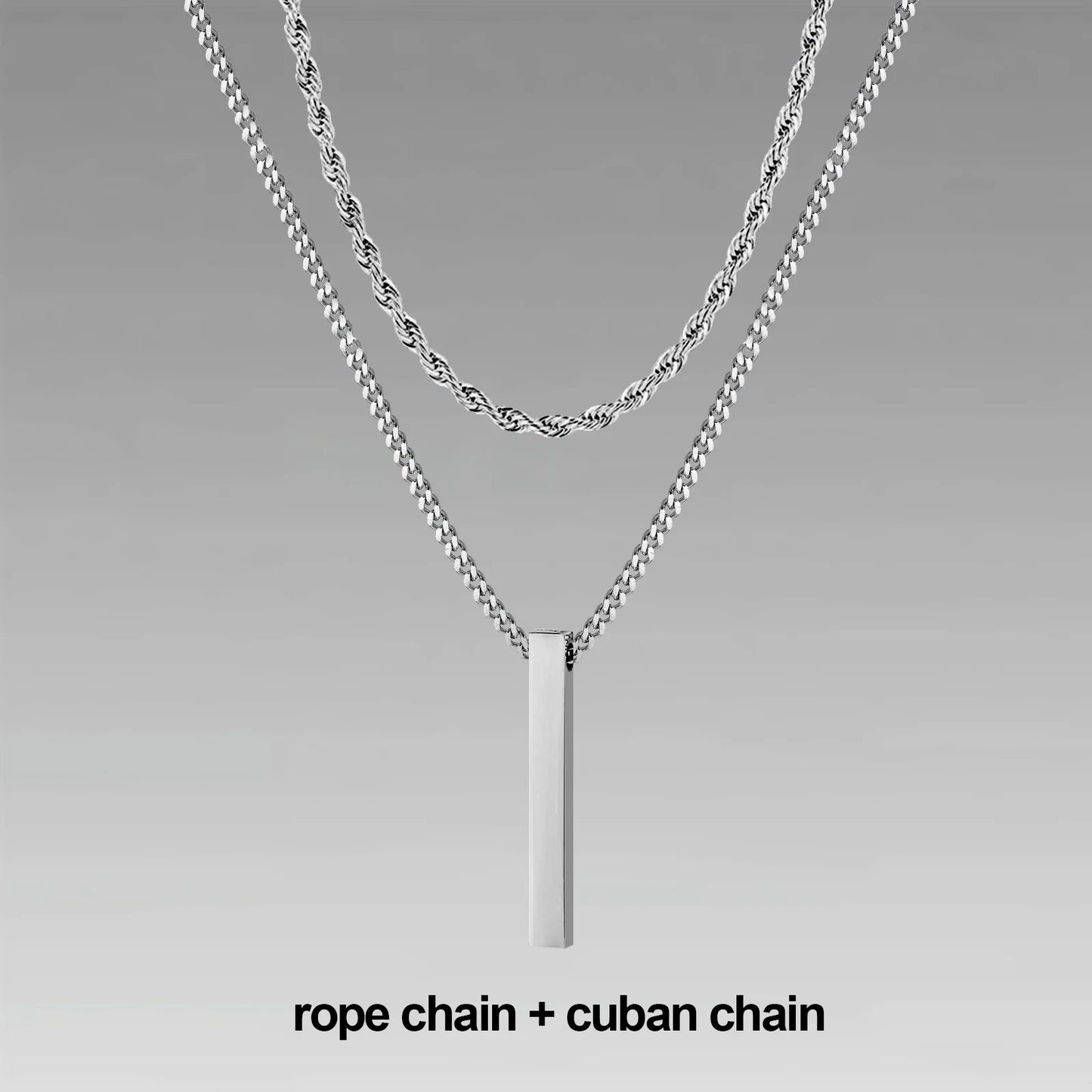 Vertical Bar Necklaces for Men