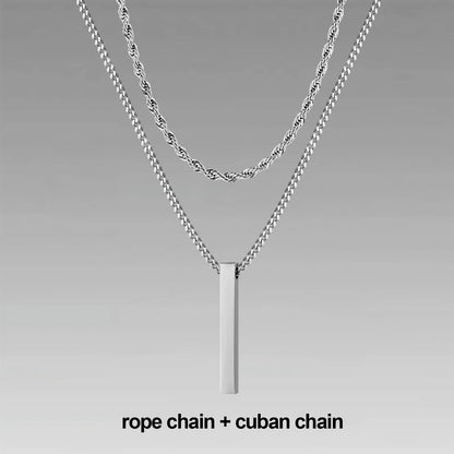 Vertical Bar Necklaces for Men