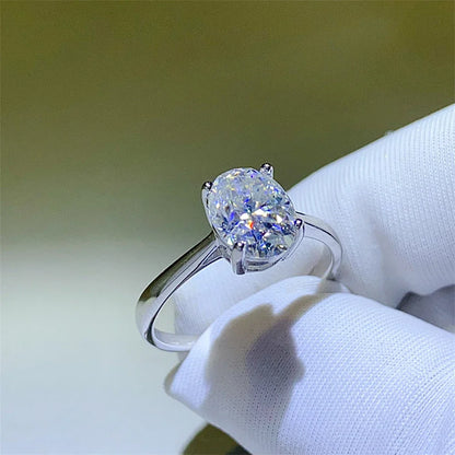 Moissanite Rings for Women Oval