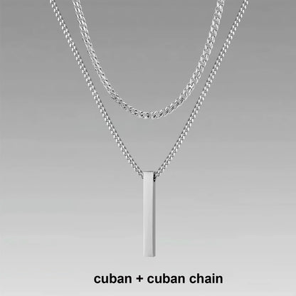 Vertical Bar Necklaces for Men