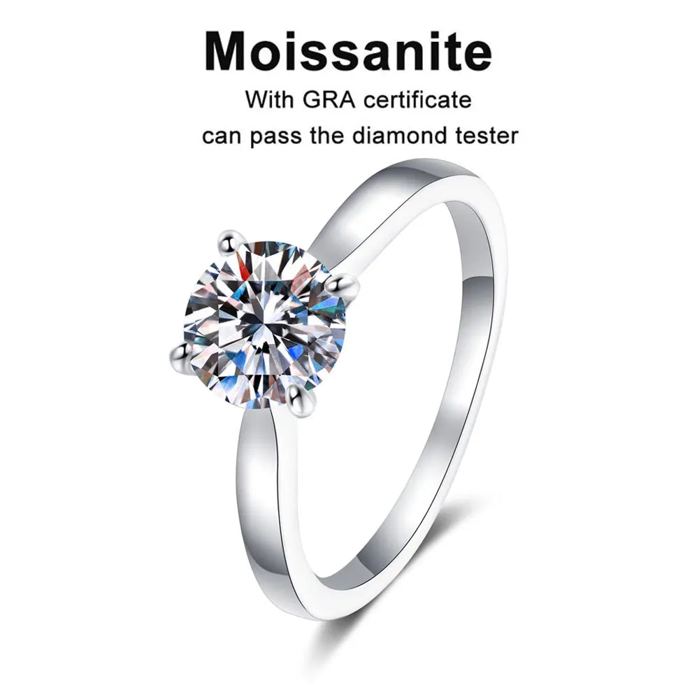 Luxury moissanite ring for modern brides and timeless elegance