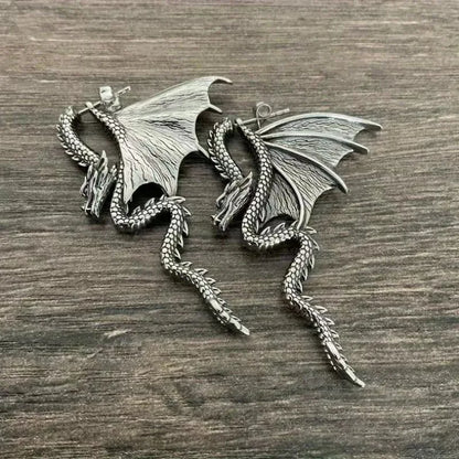 Detachable Dragon Stud Earrings