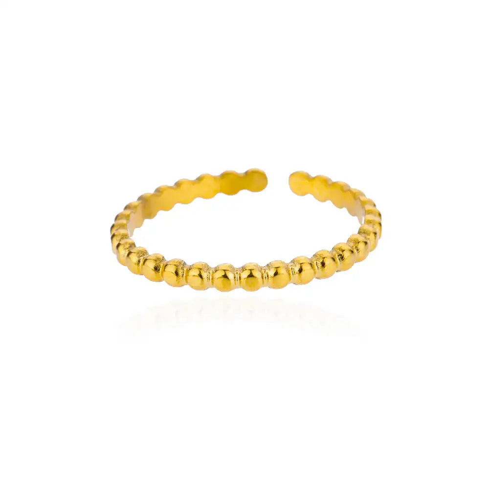 Minimalist jewelry piece displayed on white background.