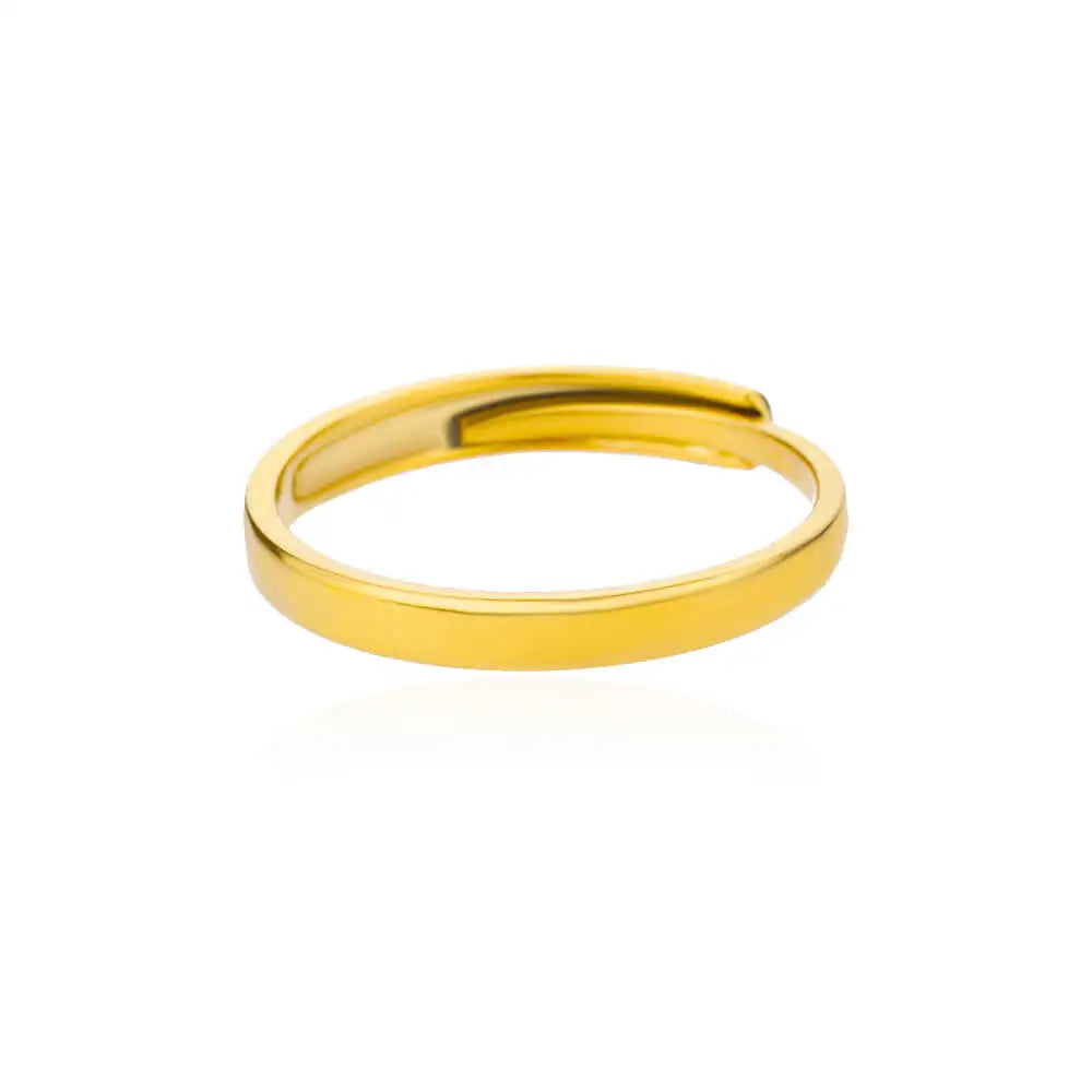 Sleek gold band with a polished finish.